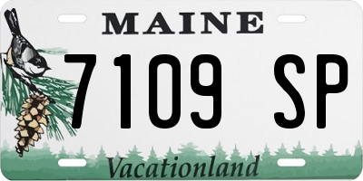 ME license plate 7109SP