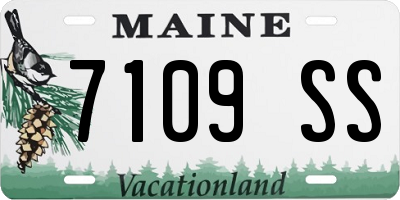 ME license plate 7109SS
