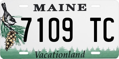ME license plate 7109TC
