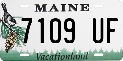 ME license plate 7109UF