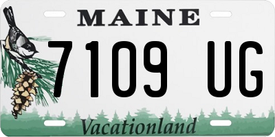ME license plate 7109UG