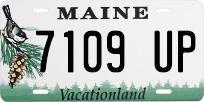 ME license plate 7109UP