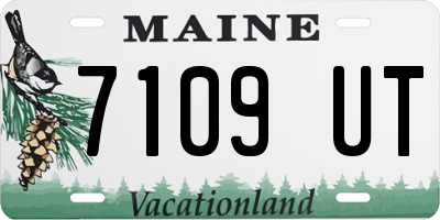 ME license plate 7109UT