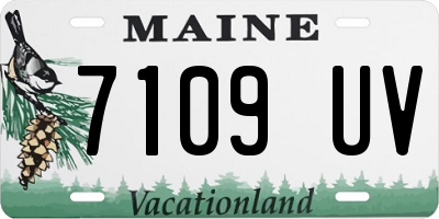 ME license plate 7109UV