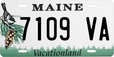 ME license plate 7109VA
