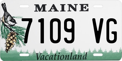 ME license plate 7109VG