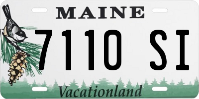 ME license plate 7110SI