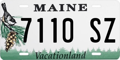 ME license plate 7110SZ
