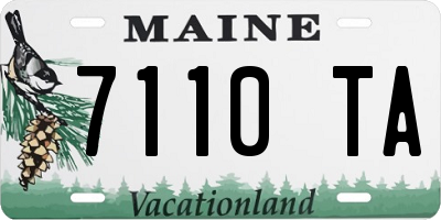ME license plate 7110TA