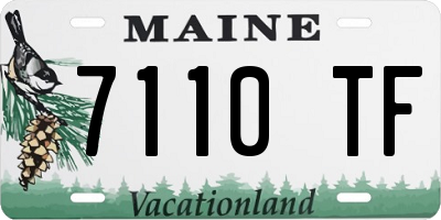 ME license plate 7110TF