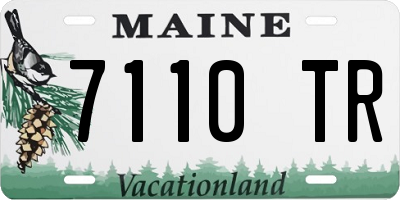 ME license plate 7110TR