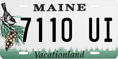 ME license plate 7110UI