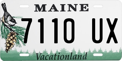 ME license plate 7110UX