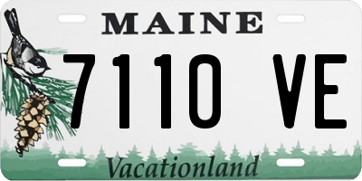ME license plate 7110VE