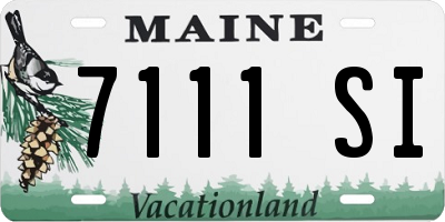 ME license plate 7111SI