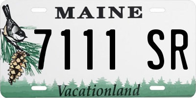 ME license plate 7111SR