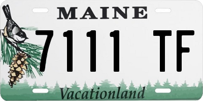 ME license plate 7111TF
