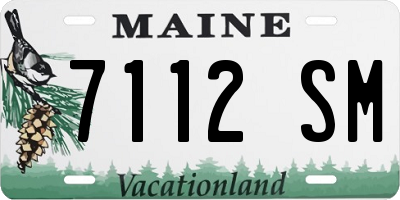 ME license plate 7112SM