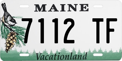 ME license plate 7112TF