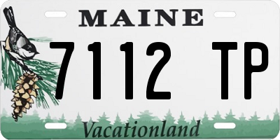 ME license plate 7112TP
