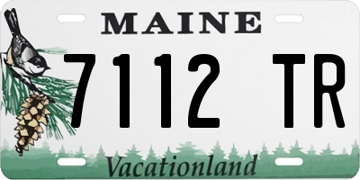 ME license plate 7112TR