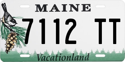 ME license plate 7112TT
