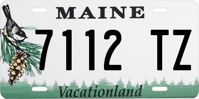 ME license plate 7112TZ