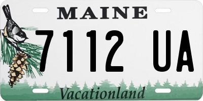 ME license plate 7112UA
