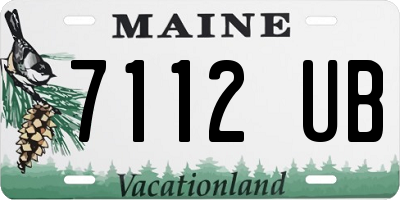 ME license plate 7112UB