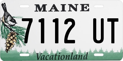 ME license plate 7112UT