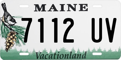 ME license plate 7112UV