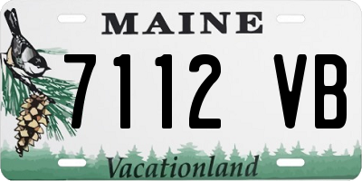 ME license plate 7112VB