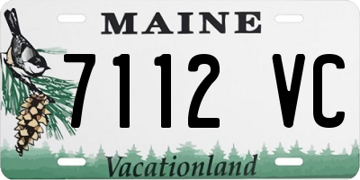 ME license plate 7112VC