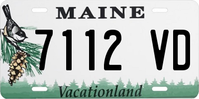 ME license plate 7112VD