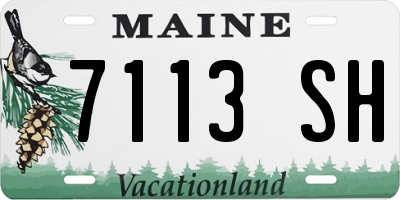 ME license plate 7113SH