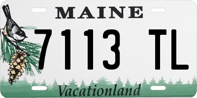 ME license plate 7113TL