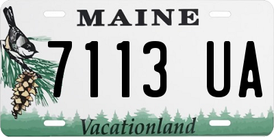 ME license plate 7113UA