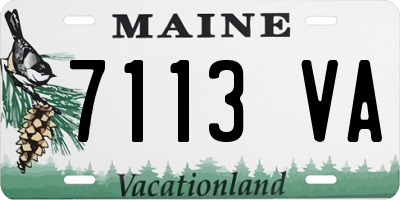 ME license plate 7113VA