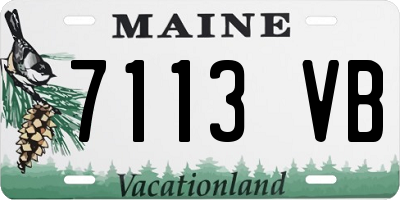 ME license plate 7113VB