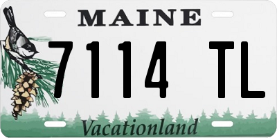 ME license plate 7114TL