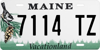 ME license plate 7114TZ