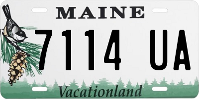 ME license plate 7114UA
