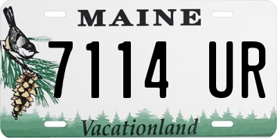 ME license plate 7114UR