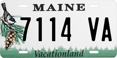 ME license plate 7114VA