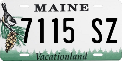 ME license plate 7115SZ