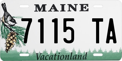 ME license plate 7115TA