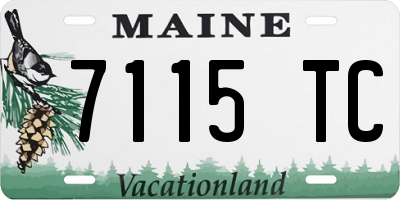 ME license plate 7115TC