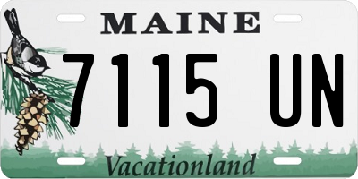 ME license plate 7115UN