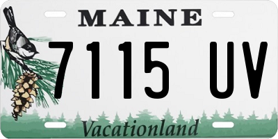 ME license plate 7115UV