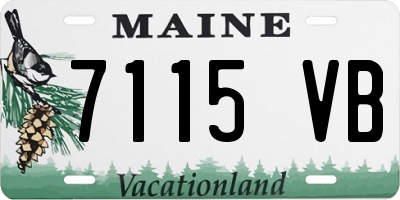ME license plate 7115VB